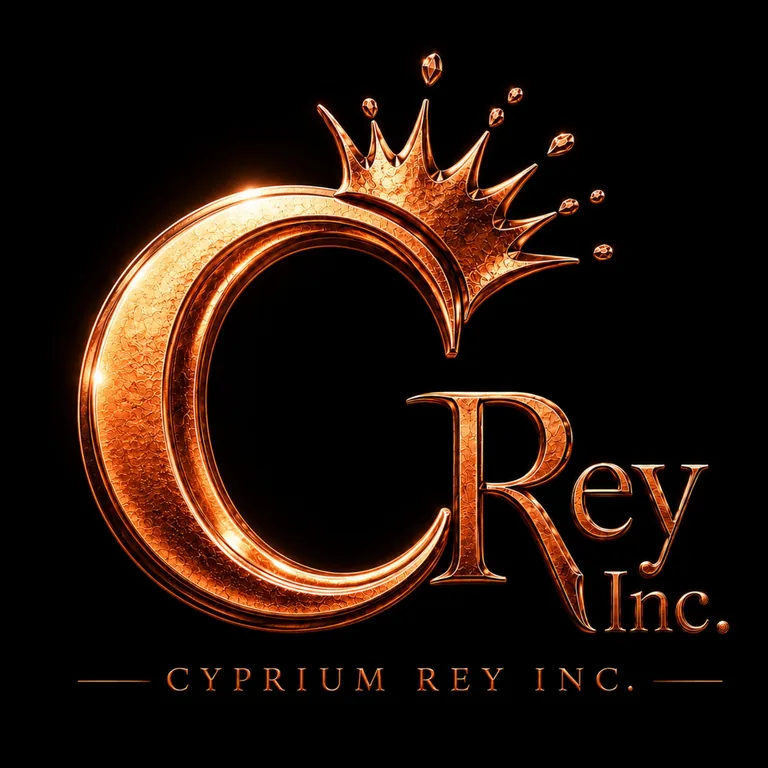 Cyprium Rey Inc. copper crown logo